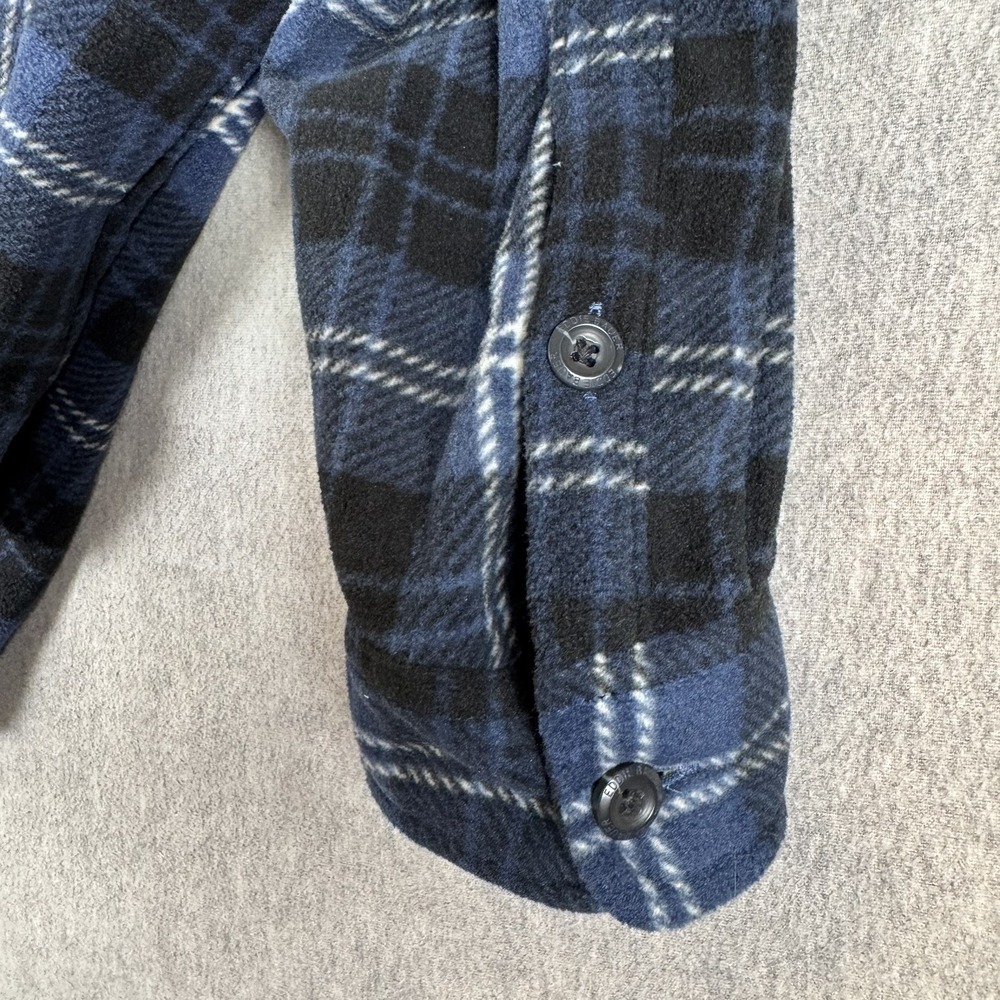 Eddie Bauer Men's 2XL Quest‎ Multi-Colored Plain Button-down Fleece Casual Cozy - Picture 4 of 11